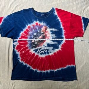 Vintage 90s Elvis Presley Tie Dye Shirt 2XL USA Slick Designs